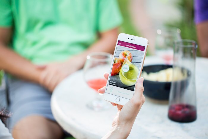 The Alchema app lets users check in on their batch, and notifies them when it's time to break out the cider glasses