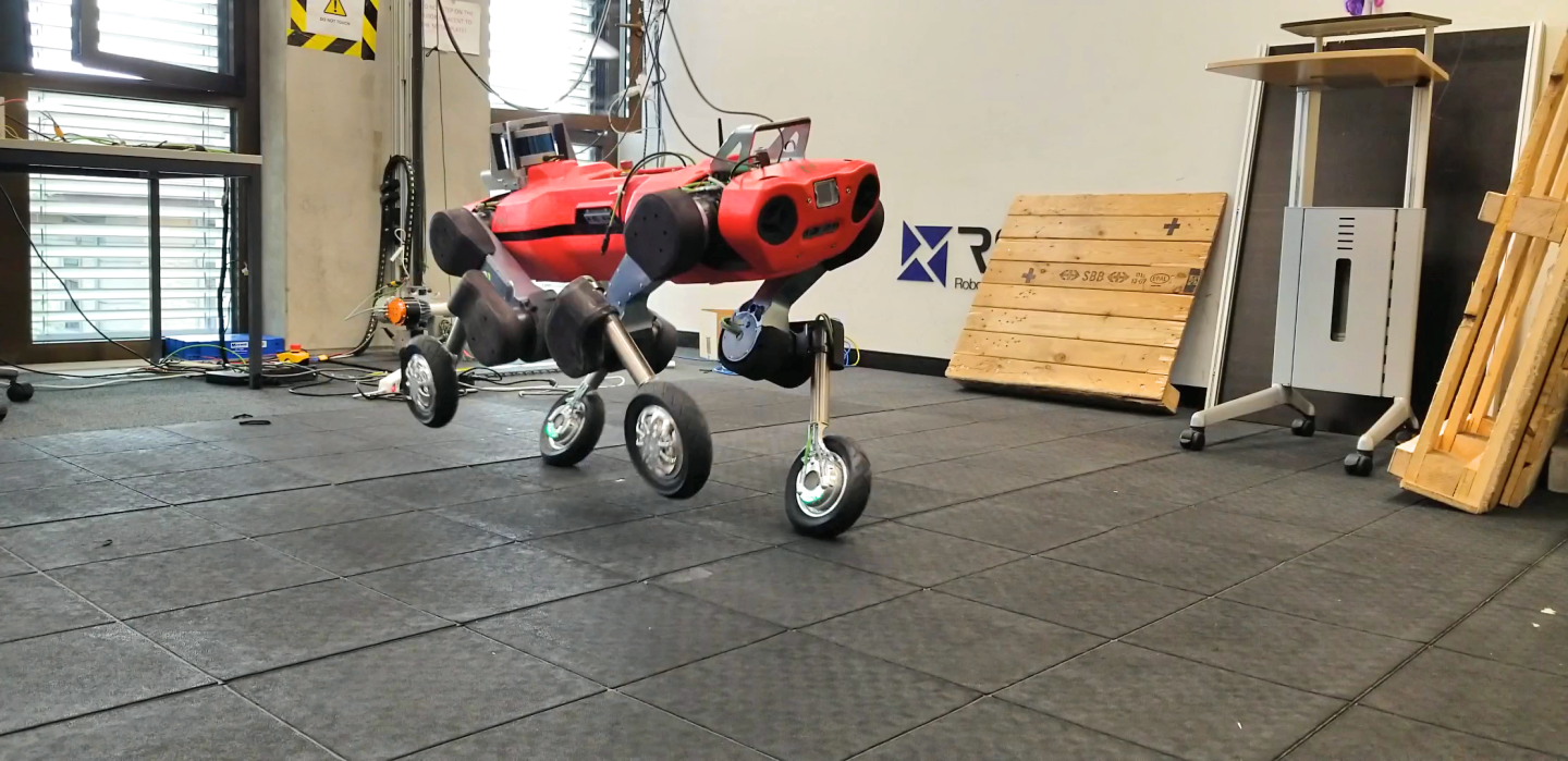 Walking Robot Gets A Helpful New Set Of Wheels Walking Robot Gets A Helpful New Set Of Wheels