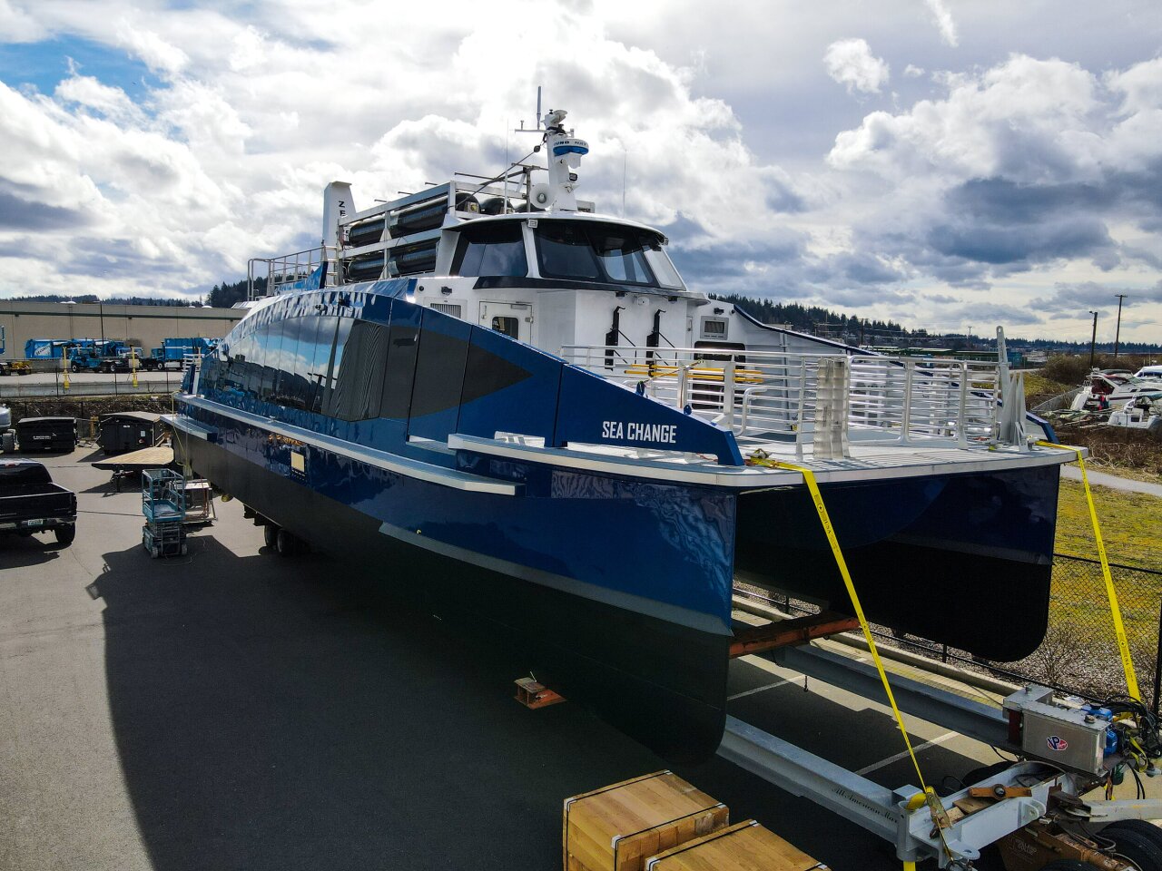 World's first commercial hydrogen fuel cell ferry is "98% complete"