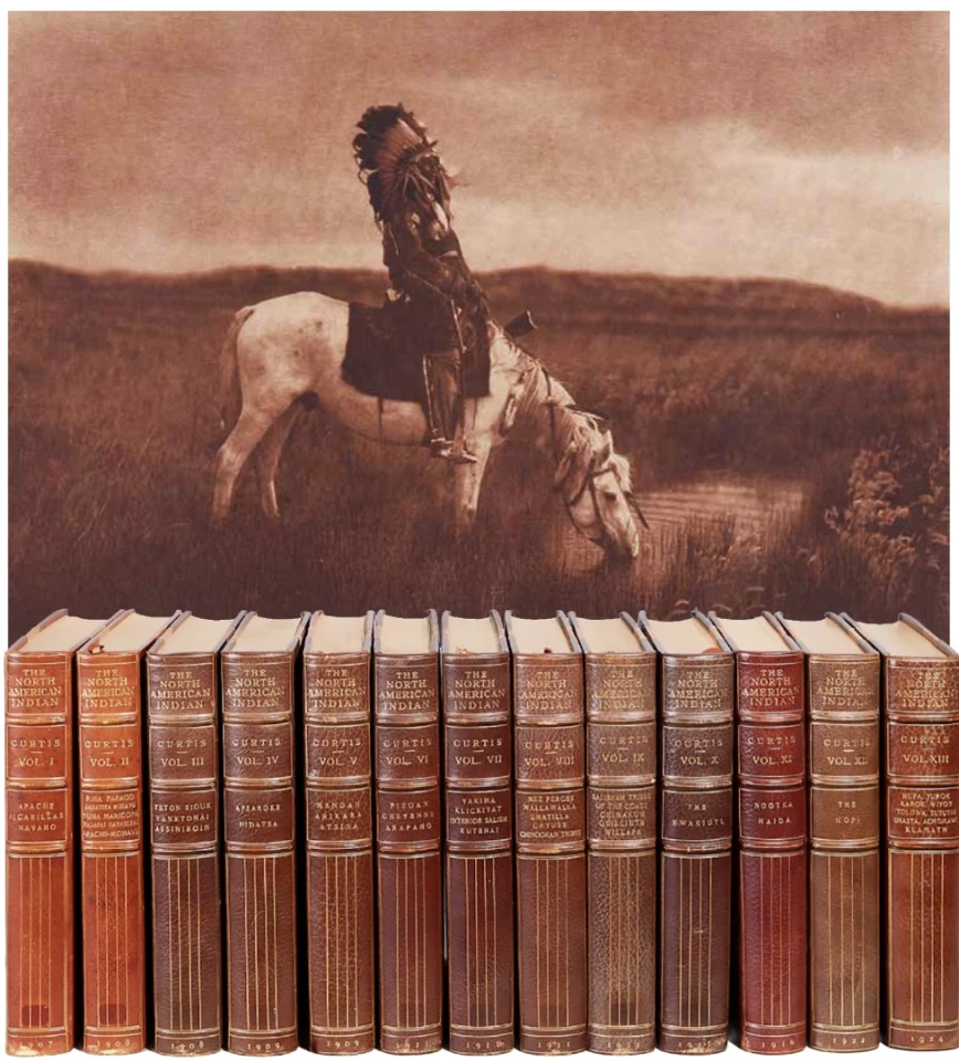 Going to auction with Drewaatts Bloomsbury in London on 15 December, 2016 is this incomplete set of The North American Indian that was once the subscription copy of American industrialist Sir William Northrup McMillan (1872-1925). McMillan was a close friend and hunting partner of Teddy Roosevelt, hosting Roosevelt both during the former president's riotous 1909 safari and thereafter. One may confidently assume that the McMillan subscription expired with Sir William's death: in short, the set offered for sale today was never complete. Roosevelt was also a friend and confidant of Edward S Curtis and his support was crucial in having this master work completed. The world record price for a complete set of The North American Indian is $2,882,500, set by Christie's (New York), in April, 2012. This incomplete set is expected to fetch between £60,000 and £80,000. See also The most valuable scientific documents of all-time #10-1.