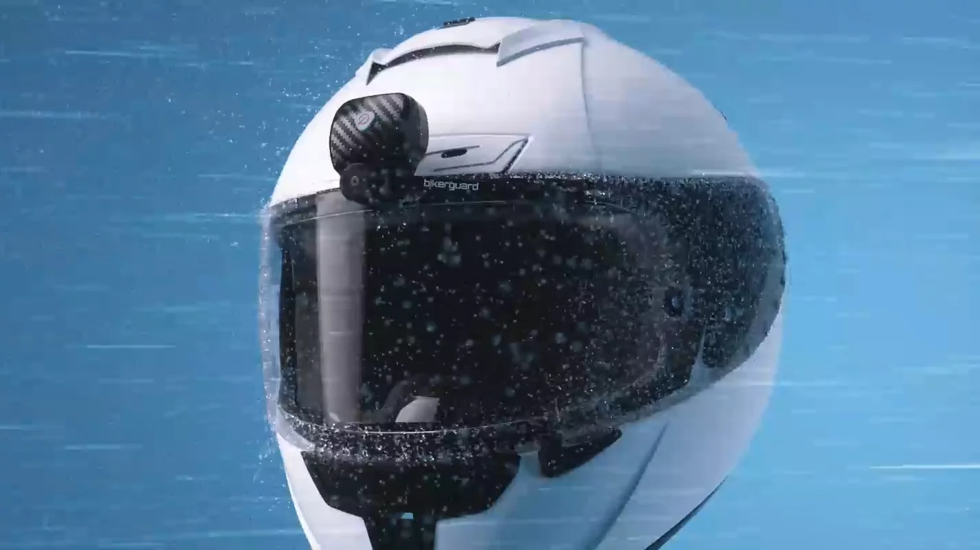 It fits most types of motorcycle helmet