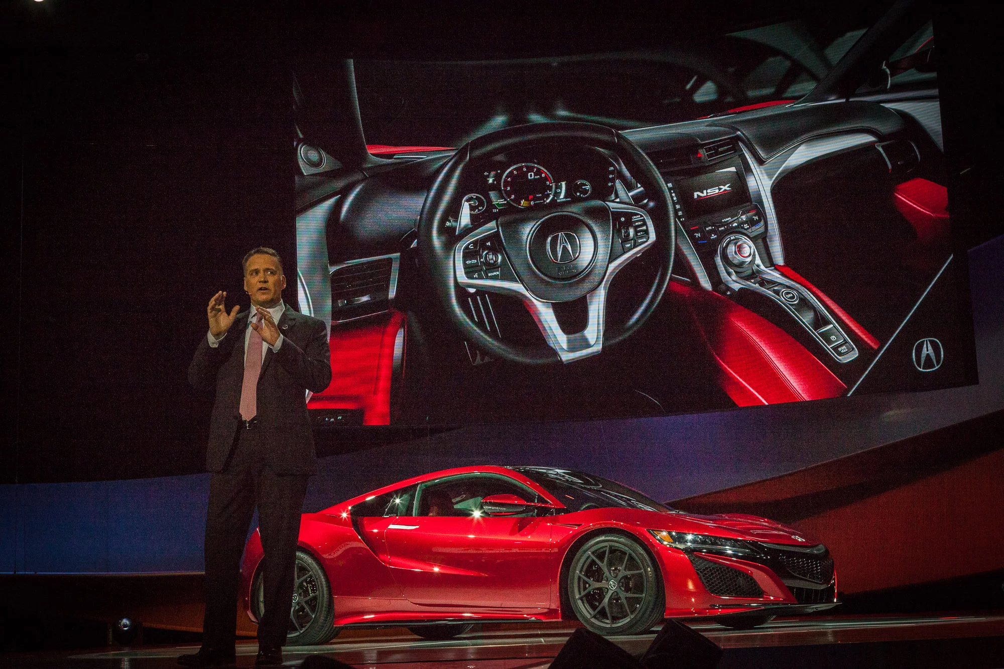 The production spec Acura NSX Version 2.0