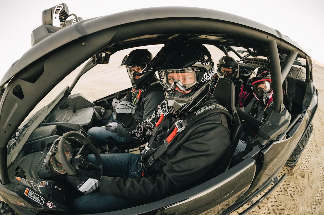 A peek inside at four happy campers