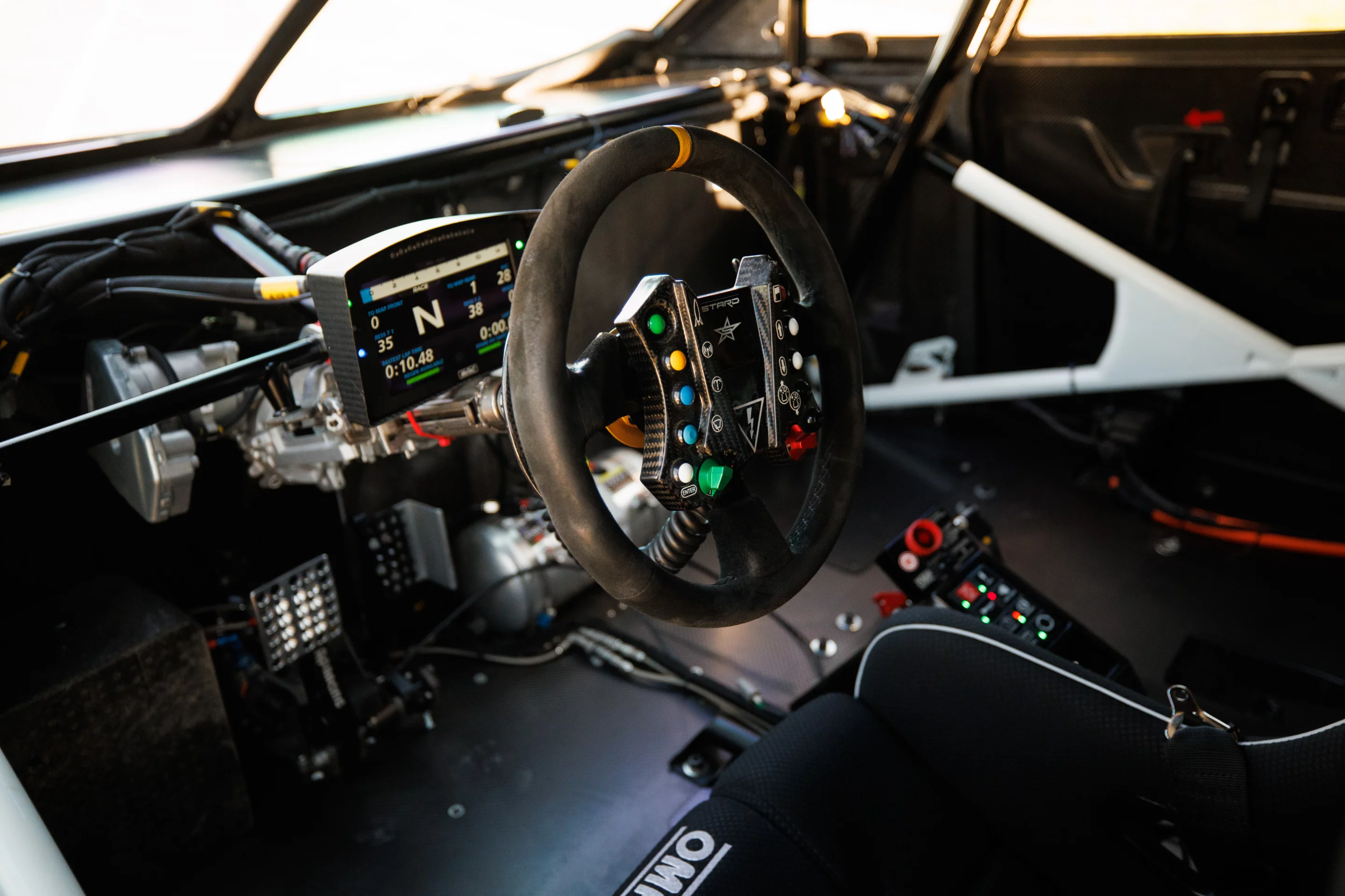 Ford stripped the interior down to the basics necessary to run Pikes Peak