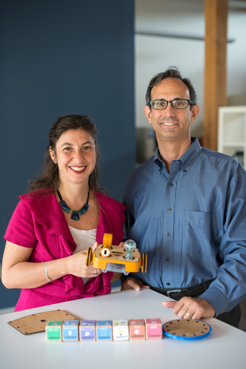 Professor Marina Umaschi Bers and Mitch Rosenberg of KinderLab Robotics