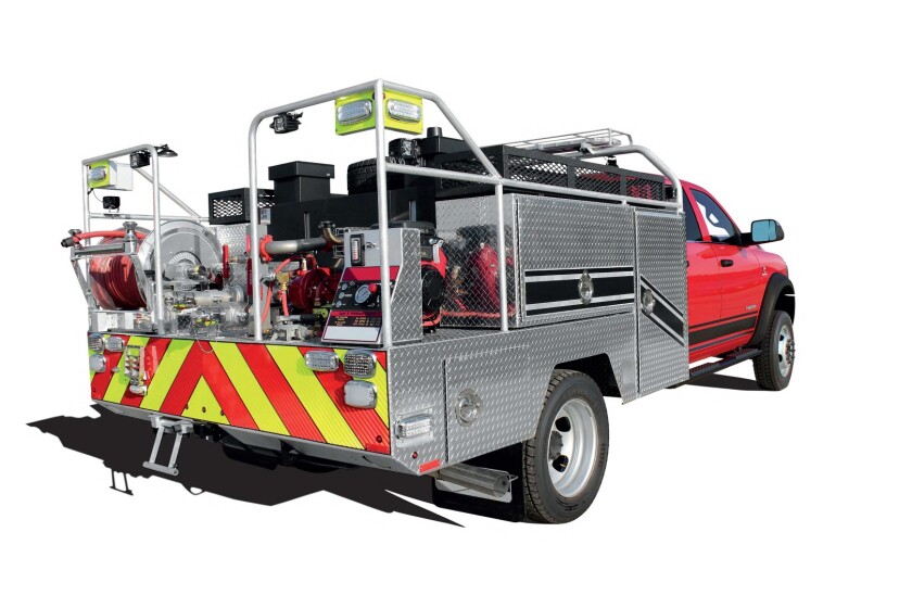 Work truck applications range from standard pickup trucks to flatbeds, dump trucks, snow plows, and utility trucks like this one