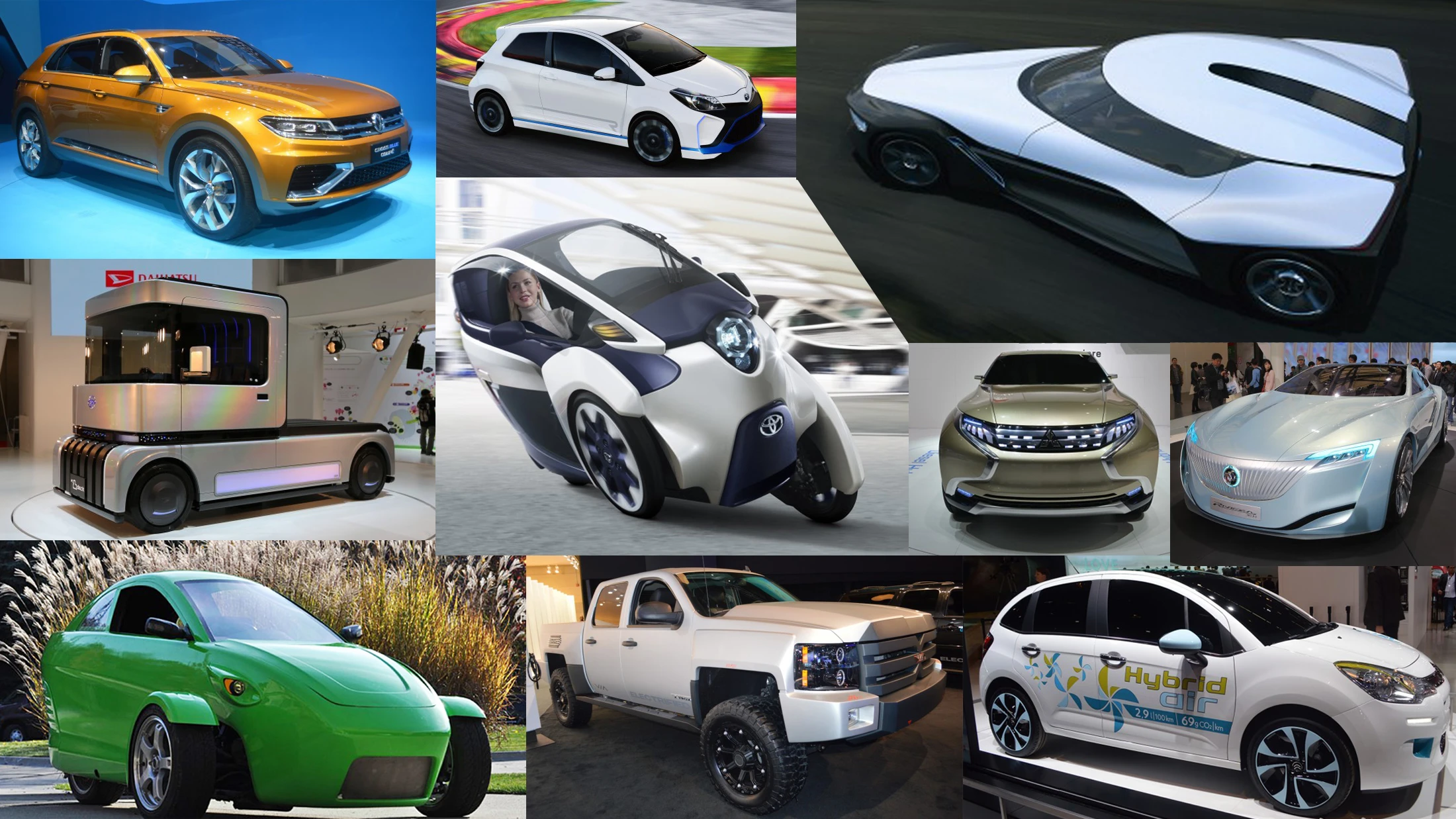 Gizmag takes a look at our favorite eco-friendly concept cars from the past 12 months