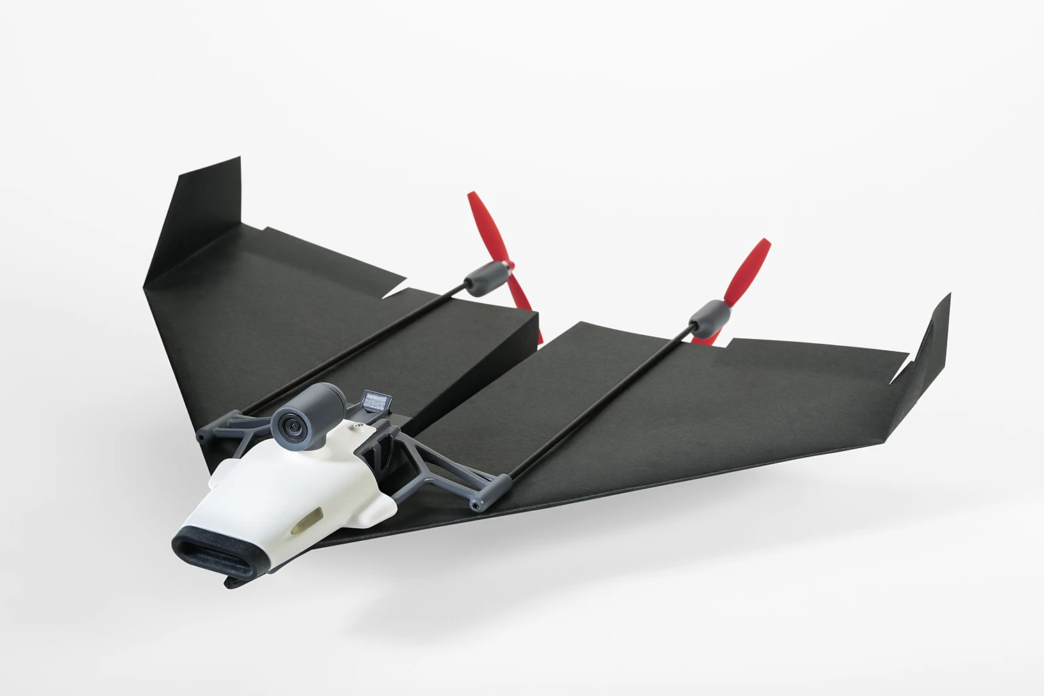 A removable 550-mAh lithium-polymer battery should provide the PowerUP FPV with up to 10 minutes of flight time per charge