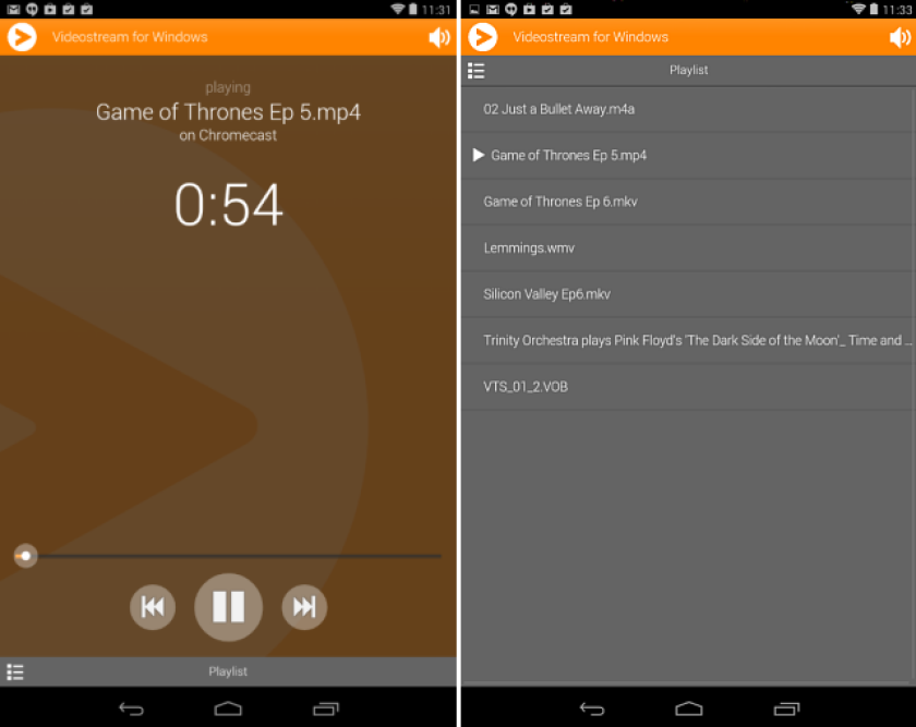 Videostream for Google Chromecast sends all your videos to the big screen