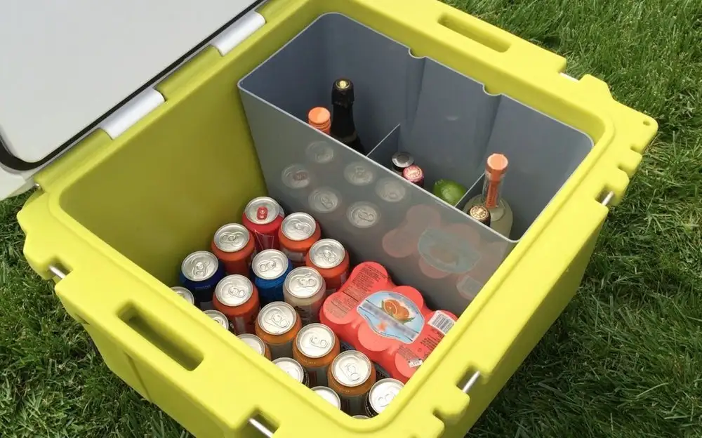 Rovr Rollr coolers include a dry bin to keep items of your choice from getting soggy or damp