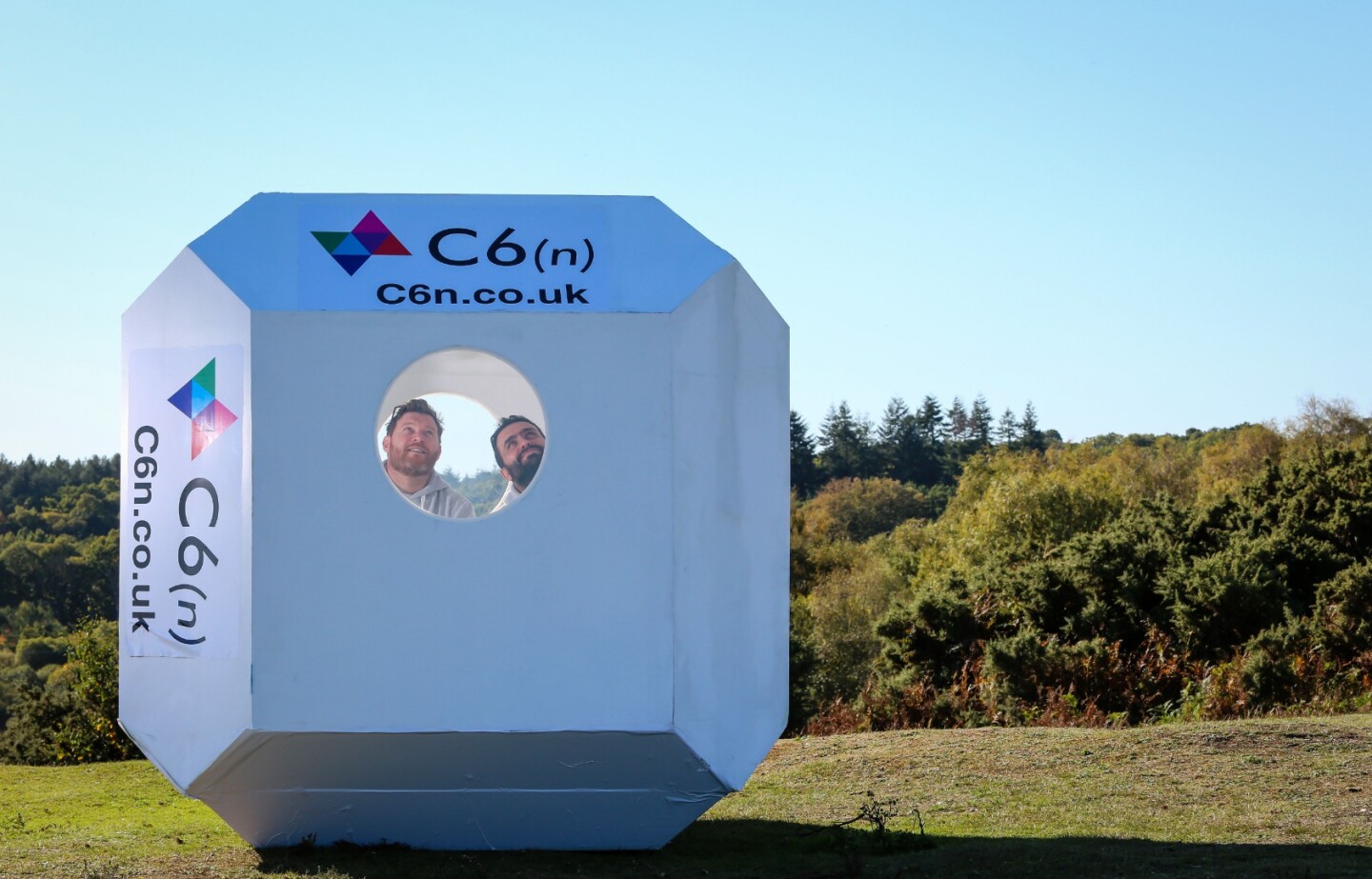 Company logos or disaster relief contact details can be displayed on the exterior of the recycled plastic pods