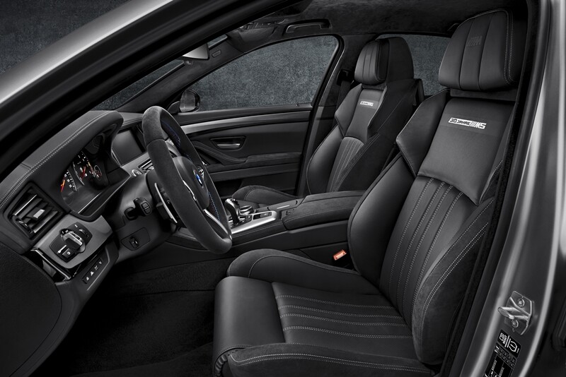 The seats are upholstered in Individual Black Alcantara and Full Merino leather