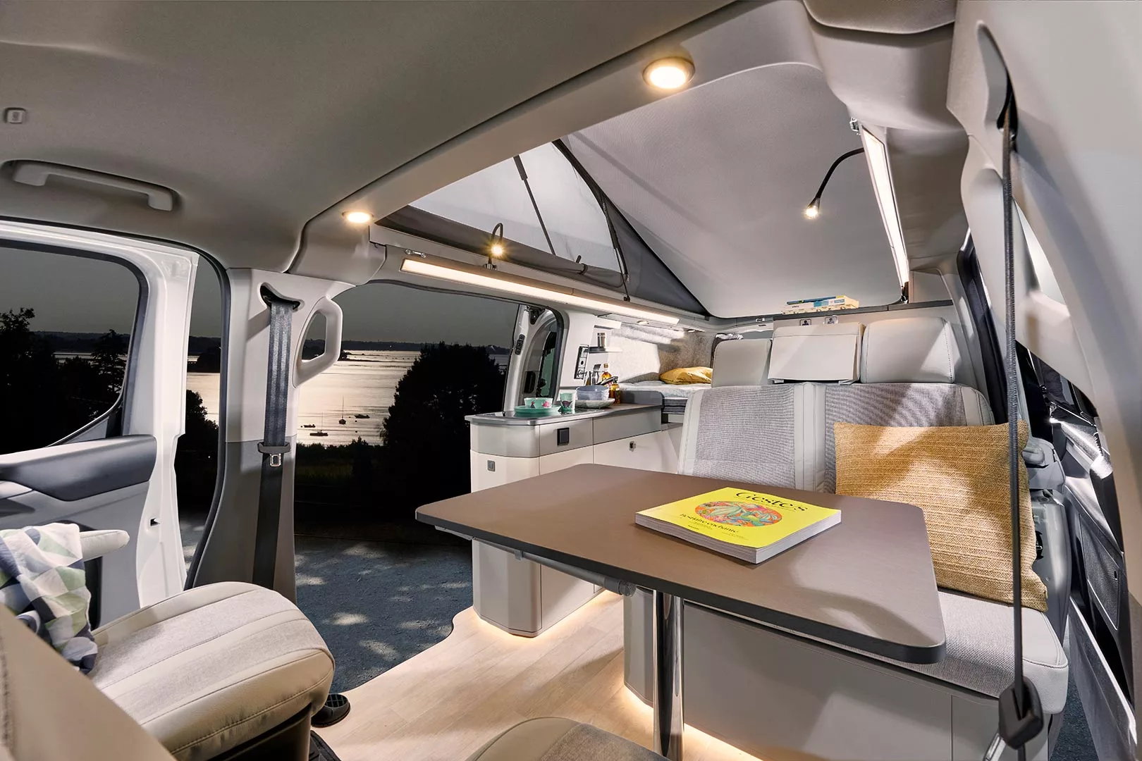 As the evening winds down, there's no reason one person has to leave the lounge so the other can get to bed