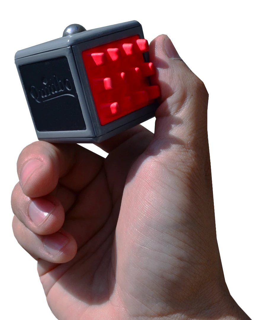 The Quiubo rocks a built-in gyro sensor, which is used to "measure the rate of rotation around the x, y and z axes"