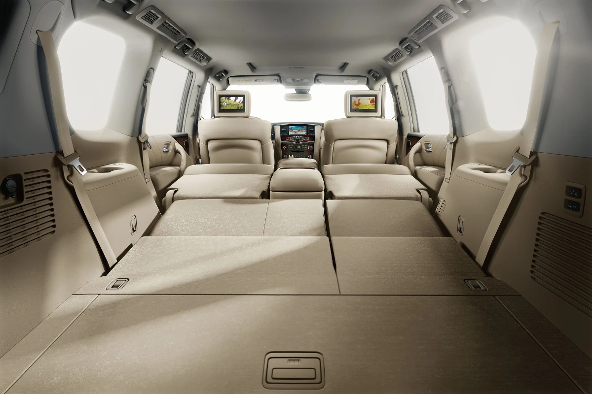 Eight-passenger seating is standard in the Armada