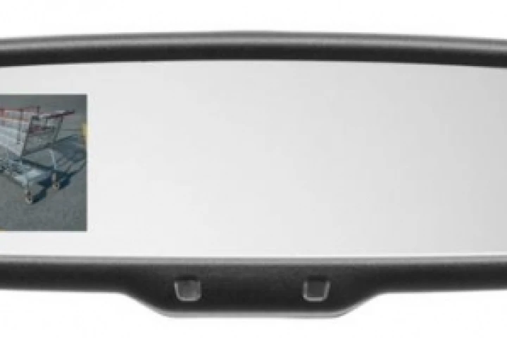Mazda's multifunction auto-dimming rearview mirror, as aailable on the CX-9.