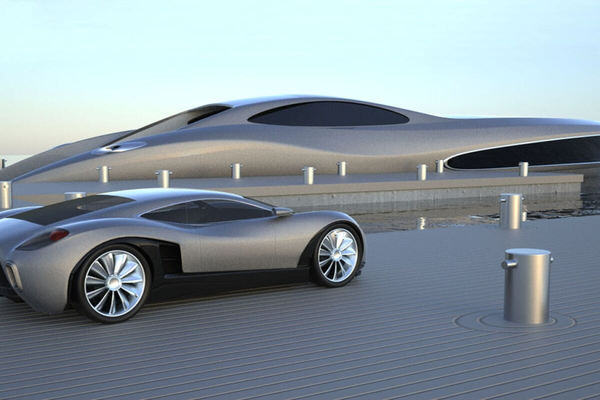 The Strand Craft 122 coordinates beautifully with its accompanying supercar