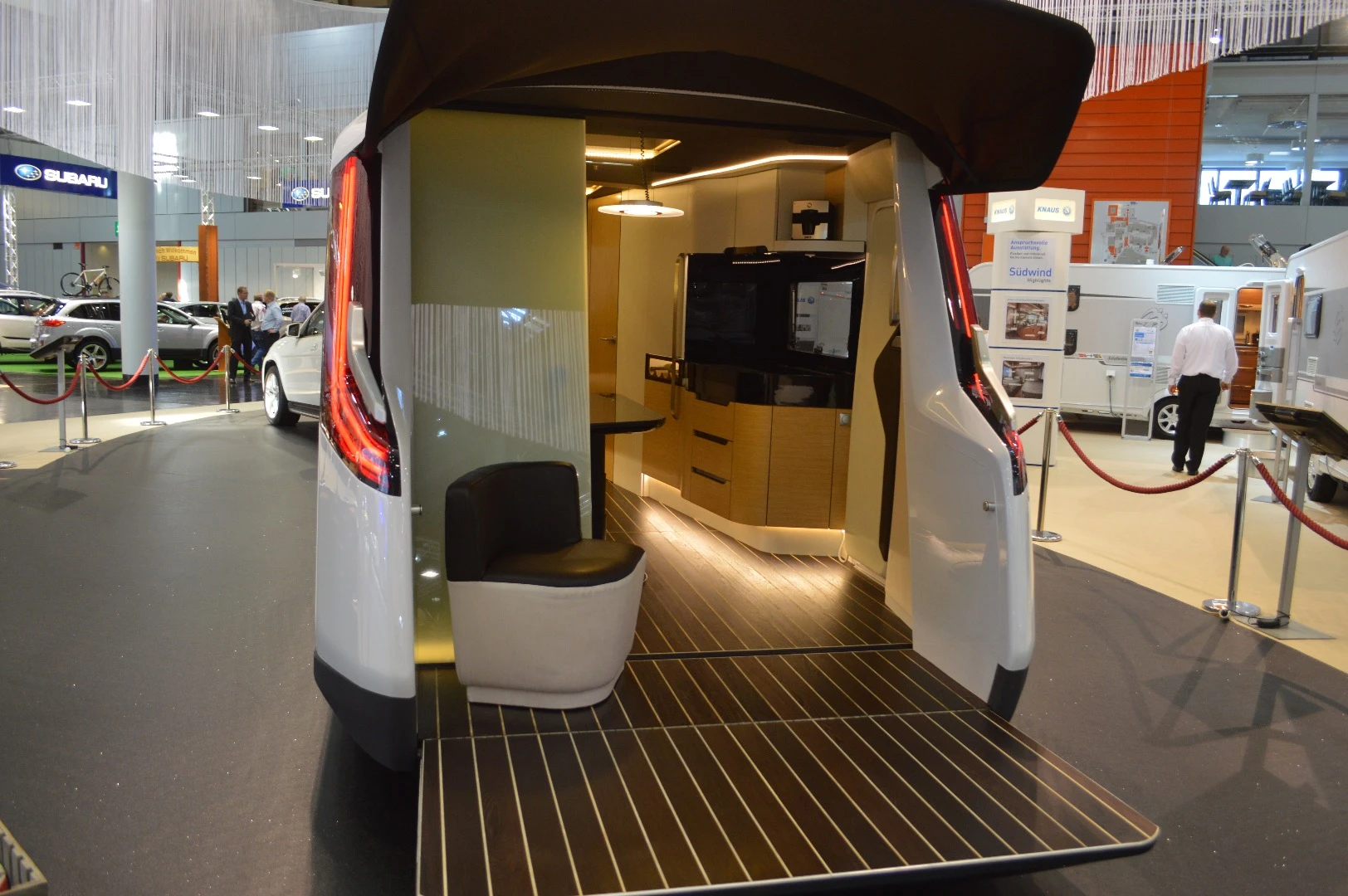 The Caravisio's rear deck was a highlight of the concept