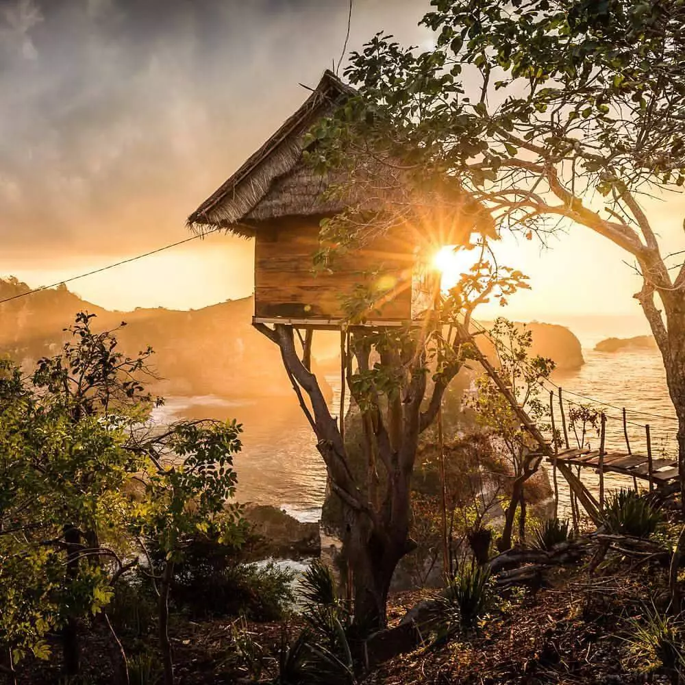 The Rumah Pohon treehouse in Bali's Nusa Penida