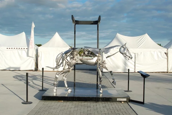 The Mechanical Horse breaks into a slow-motion gallop, at the press of a button (Photo: Adrian Landon)