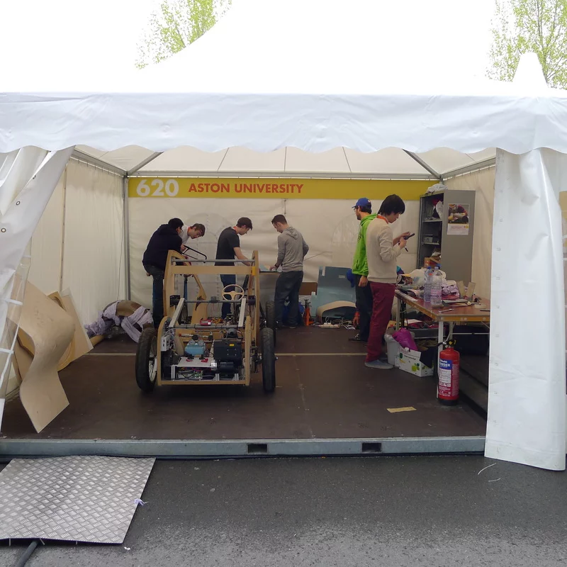 At the European Eco-Marathon event