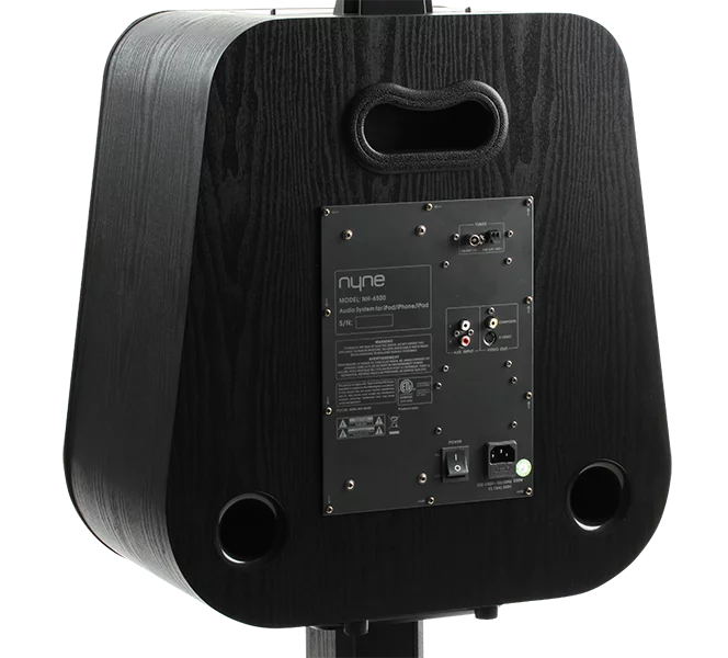 With the grip on the back of the case and the detachable stand, the speaker can easily be carried and set up to fill a room