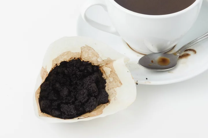 There's now yet another use for used coffee grounds like these