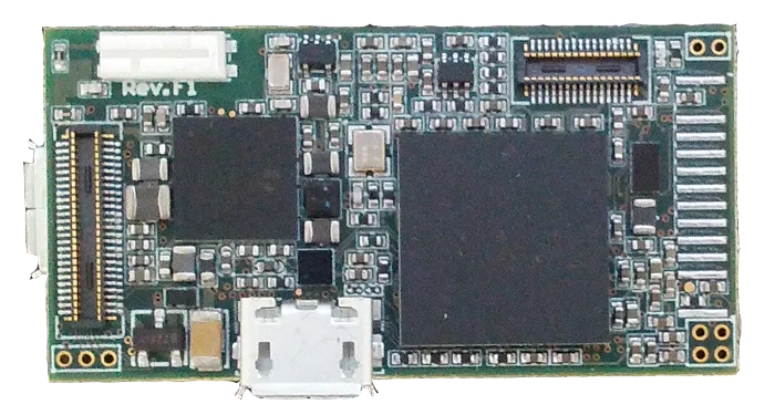 The UAV is built around the company's ARM Cortex-A9 processor (pictured), and features 1GB of built-in RAM, an SD card slot, and is Wi-Fi and Bluetooth-enabled