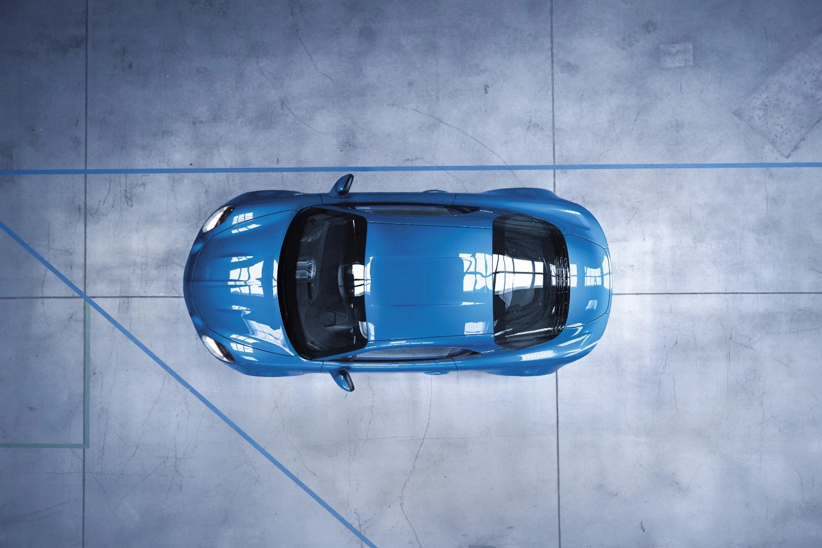 The hips on the A110 are bolder and wider than the classic