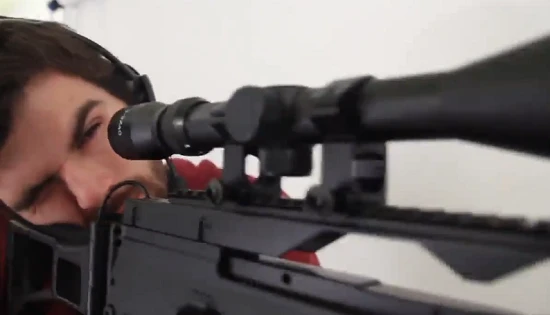 The Delta Six controller features realistic components, including scoping sights