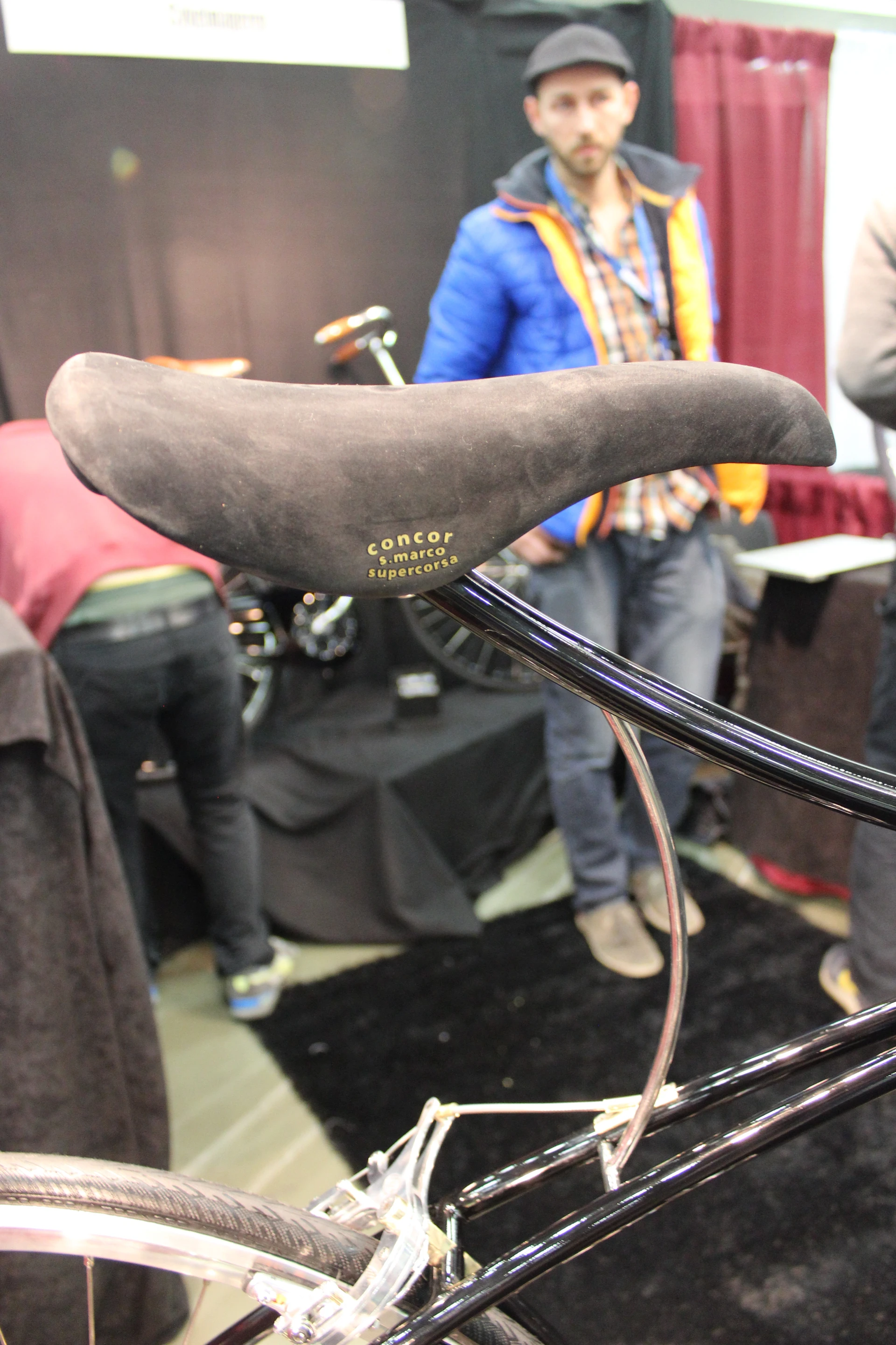 No regular seatpost for this bike (Photo: Ben Coxworth/Gizmag)