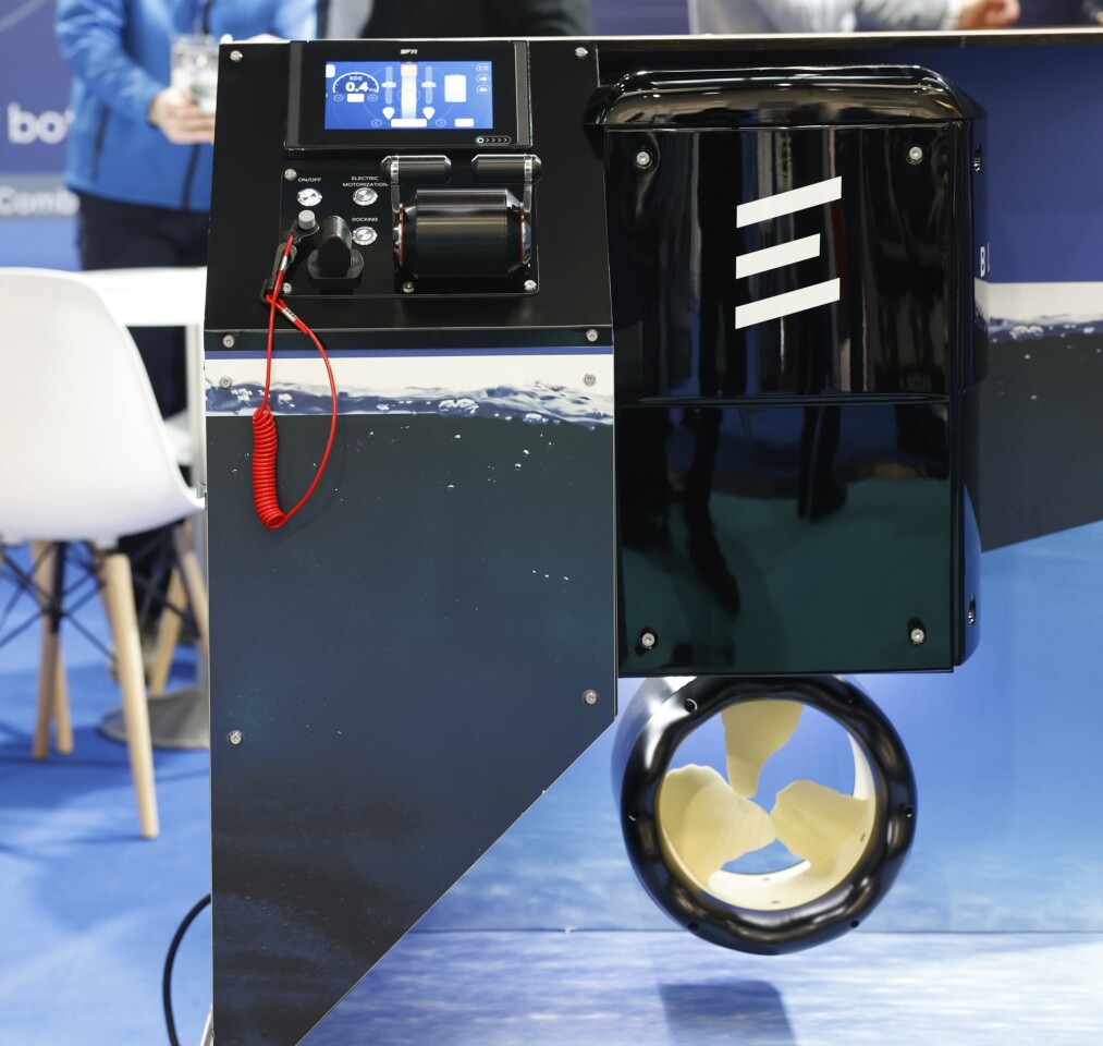 The new hybrid boating solution packages together electric motors and a software suite to add onto an ICE boat for an instant hybrid solution