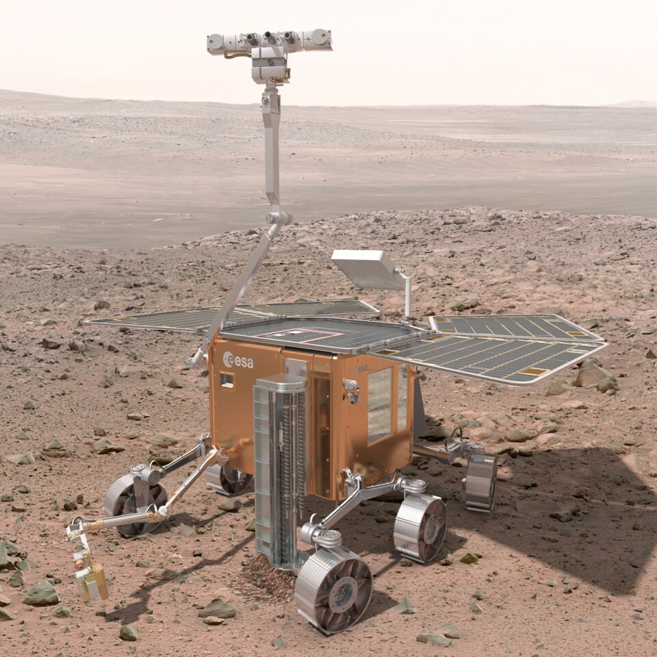 Artist's rendering of the ExoMars rover (Image: ESA)