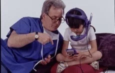 The PediSedate is designed to distract and calm children while they are being sedated