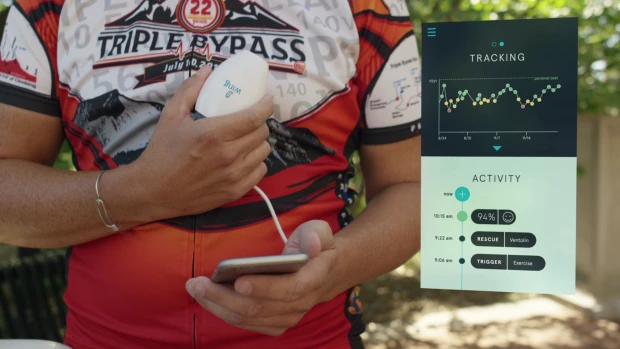 Wing can be used by healthy athletes to monitor lung function