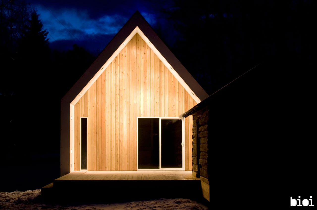 Canadian design studio Bioi recently completed this compact home in Warburg, Alberta after being given the challenge to create a contemporary and energy-efficient home for under US$100,000 (Photo by: Alison Anderson)