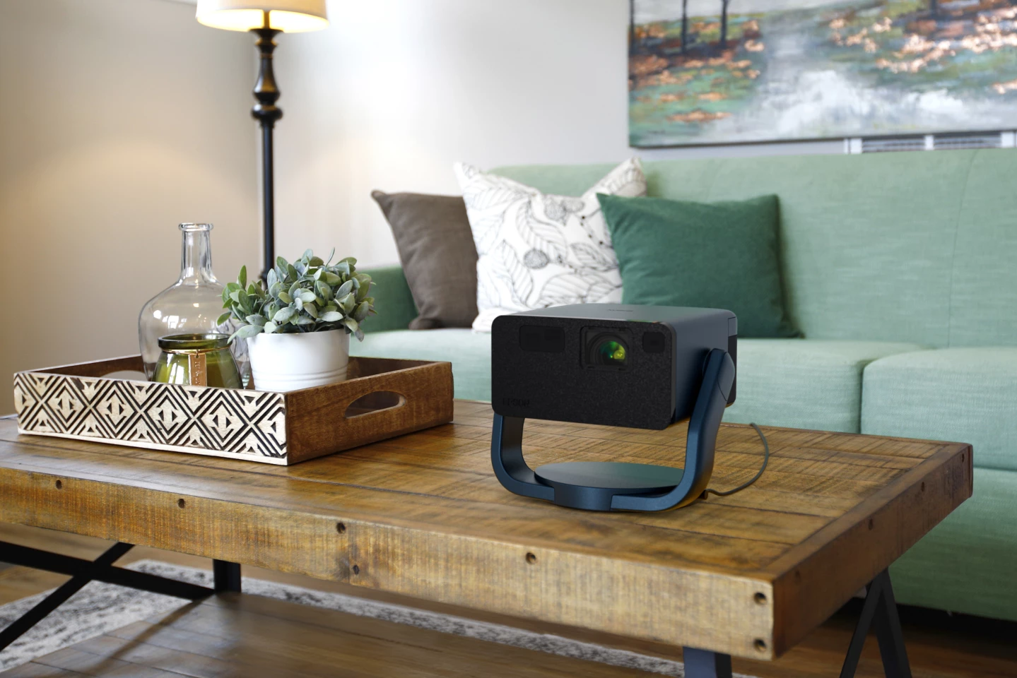 The EF-21 and EF-22 mini projectors feature a laser light source and 3LCD projection technology