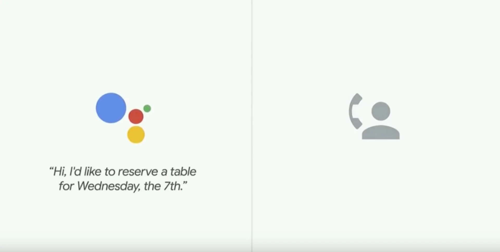 From the Google presentation of Duplex