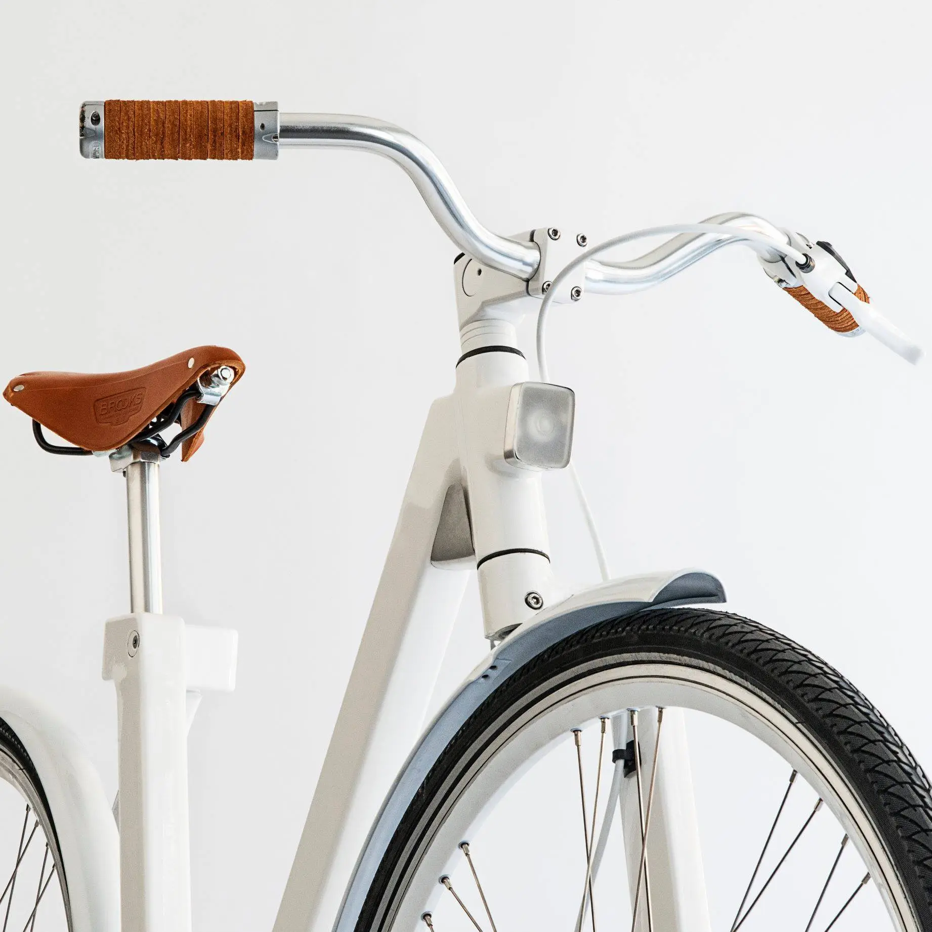 Optional extras for the M Bike include plug-in LED lights
