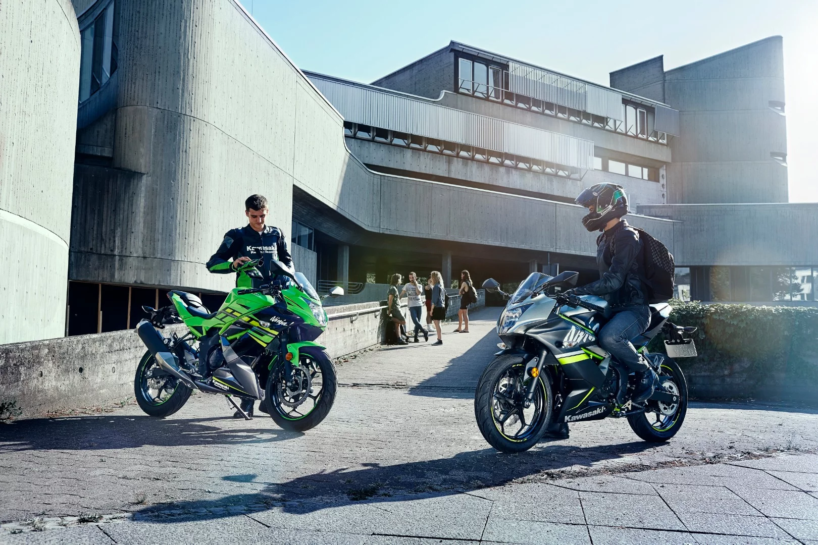 The 2019 Kawasaki Ninja 125 in action