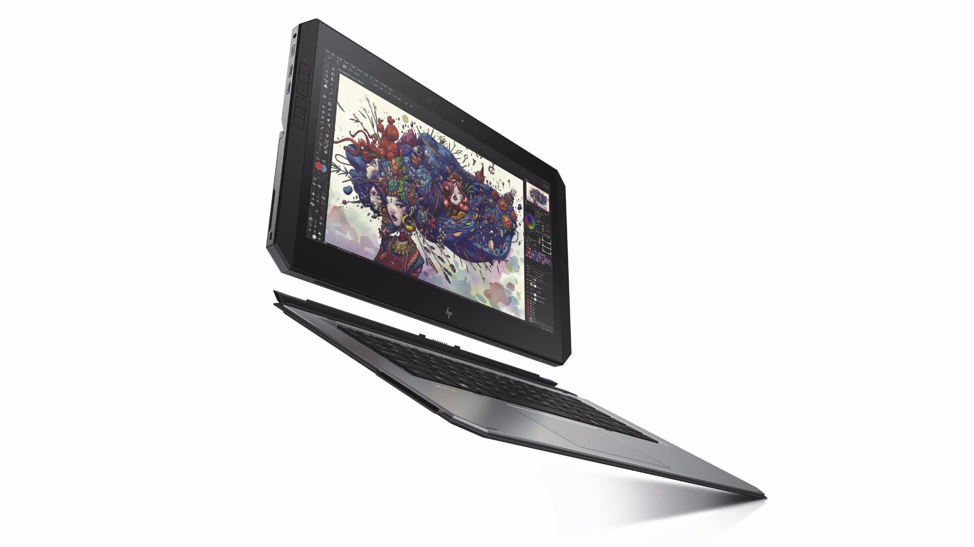 The ZBook x2 has a 14-inch 4K (3,840 x 2,160) anti-glare, multi-touch display as standard, and the option to up screen performance and choose a 10-bit, 1 billion color HP DreamColor display calibrated to 100 percent of Adobe RGB
