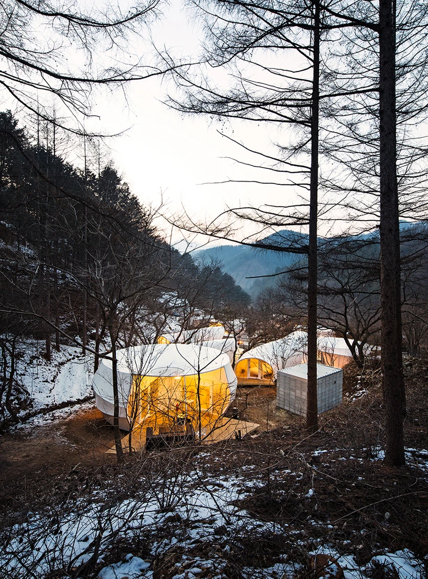 Glamping for Glampers sits amid the natural South Korean landscape (Photo: June Young Lim)