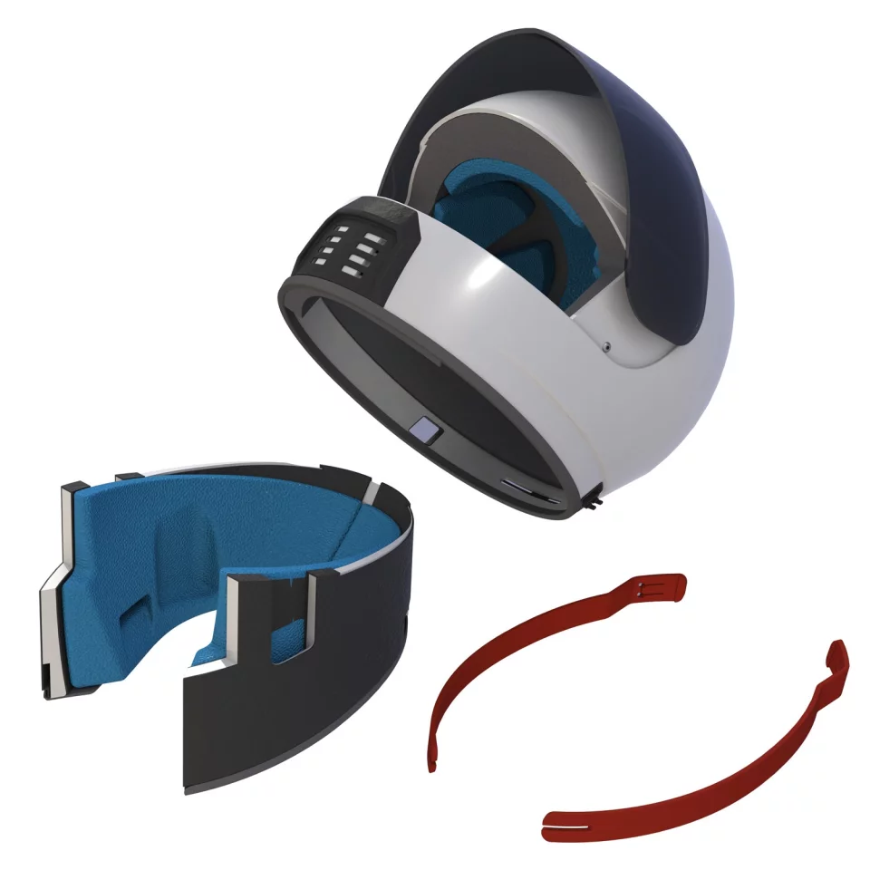 Easy to remove via two red tabs