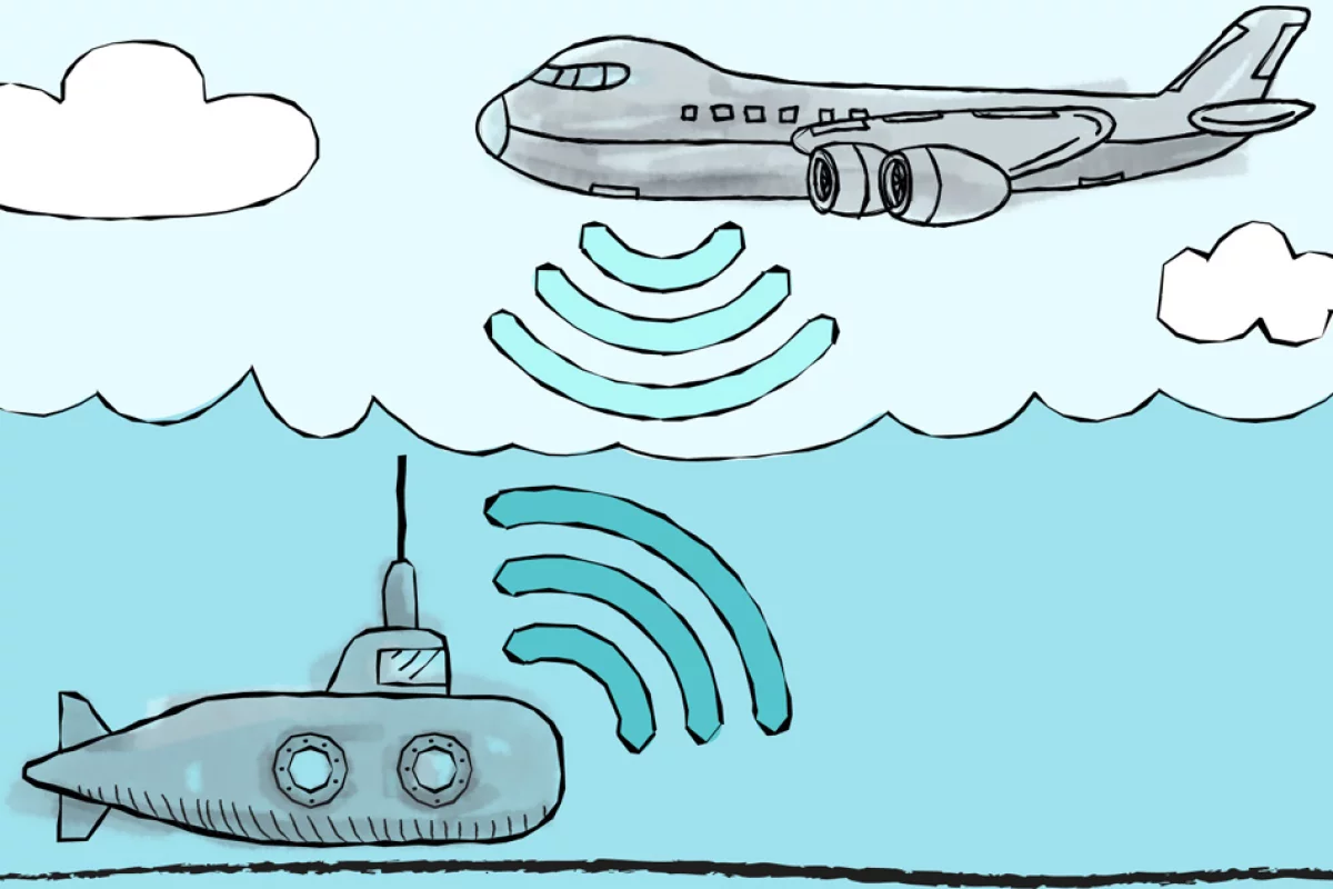 MIT Media Lab researchers have designed a system that allows underwater and airborne sensors to directly share data