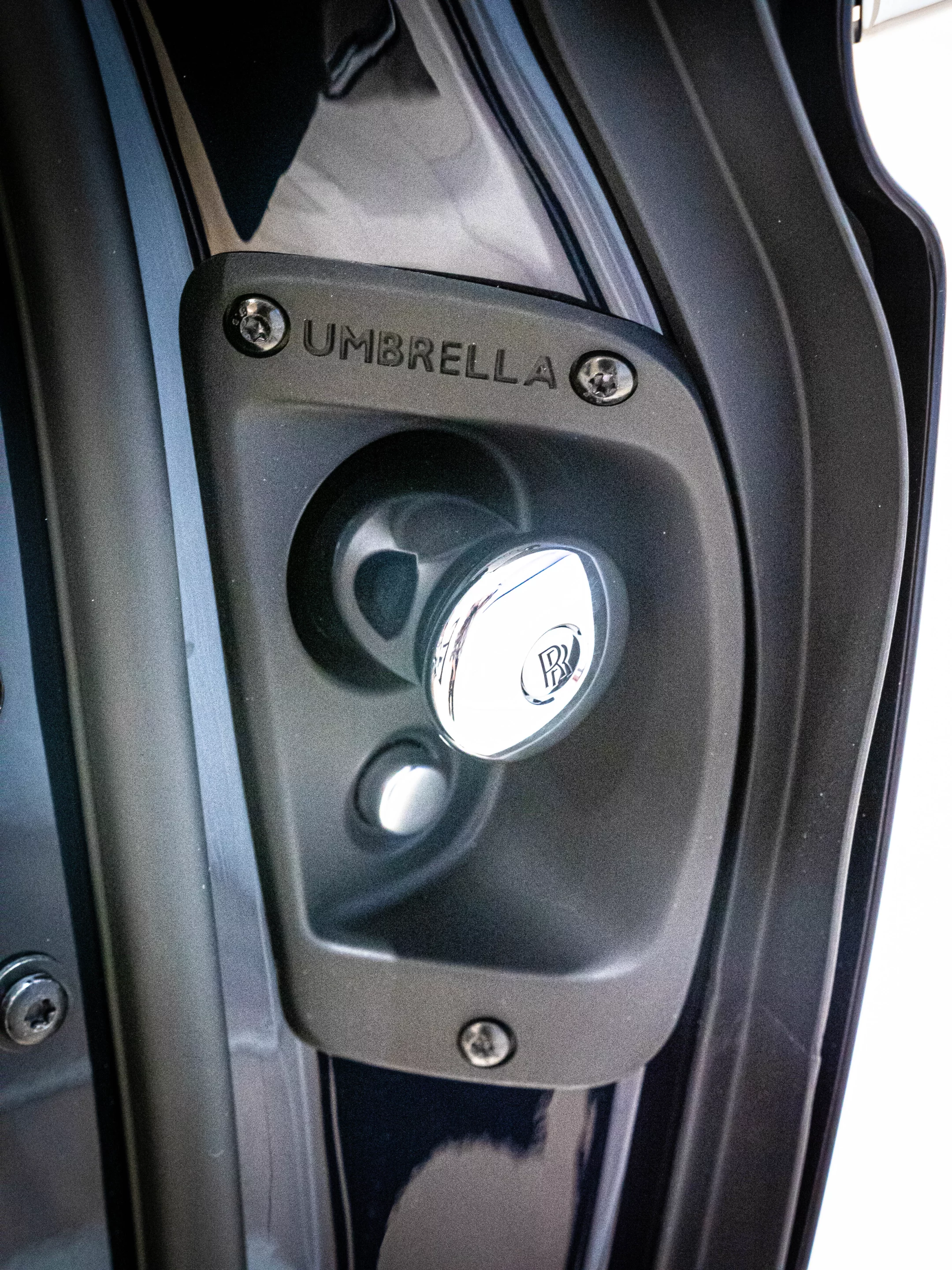 Umbrellas in the doors are a Rolls-Royce signature by now