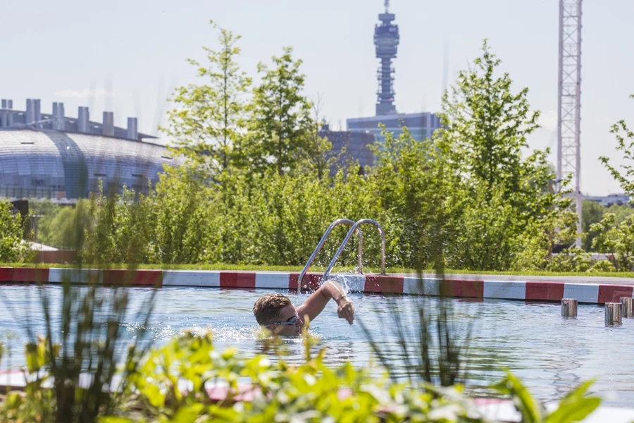 The freshwater swimming pond is said to be the UK’s first ever public swimming pond