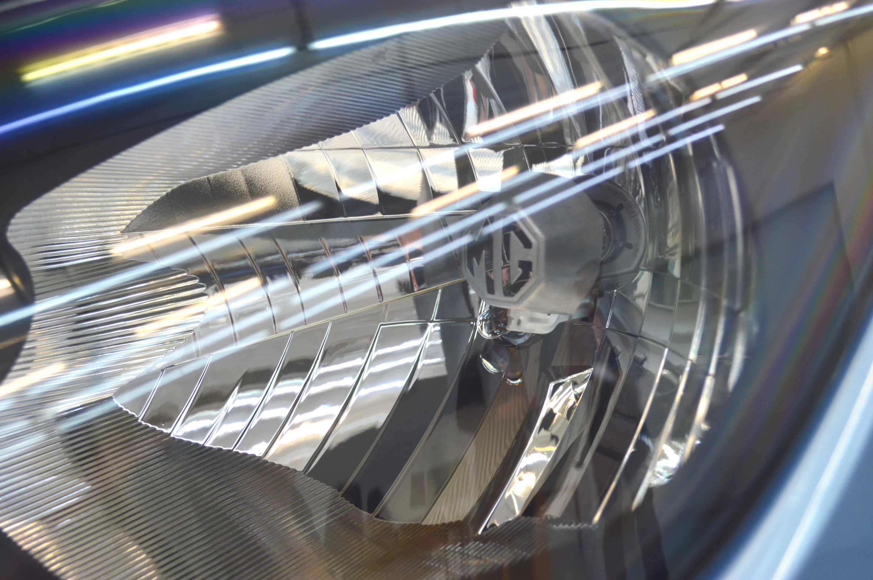 The MG3 isn't the first car to have branded headlamps, but it's a nice touch all the same (Photo: Gizmag)