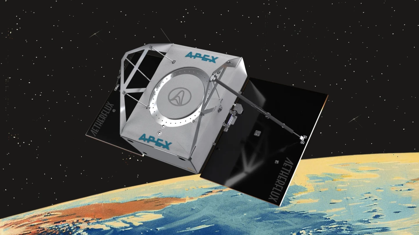 Aetherflux will use an Aeries satellite bus (pictured here) from LA-based platform provider Apex Space