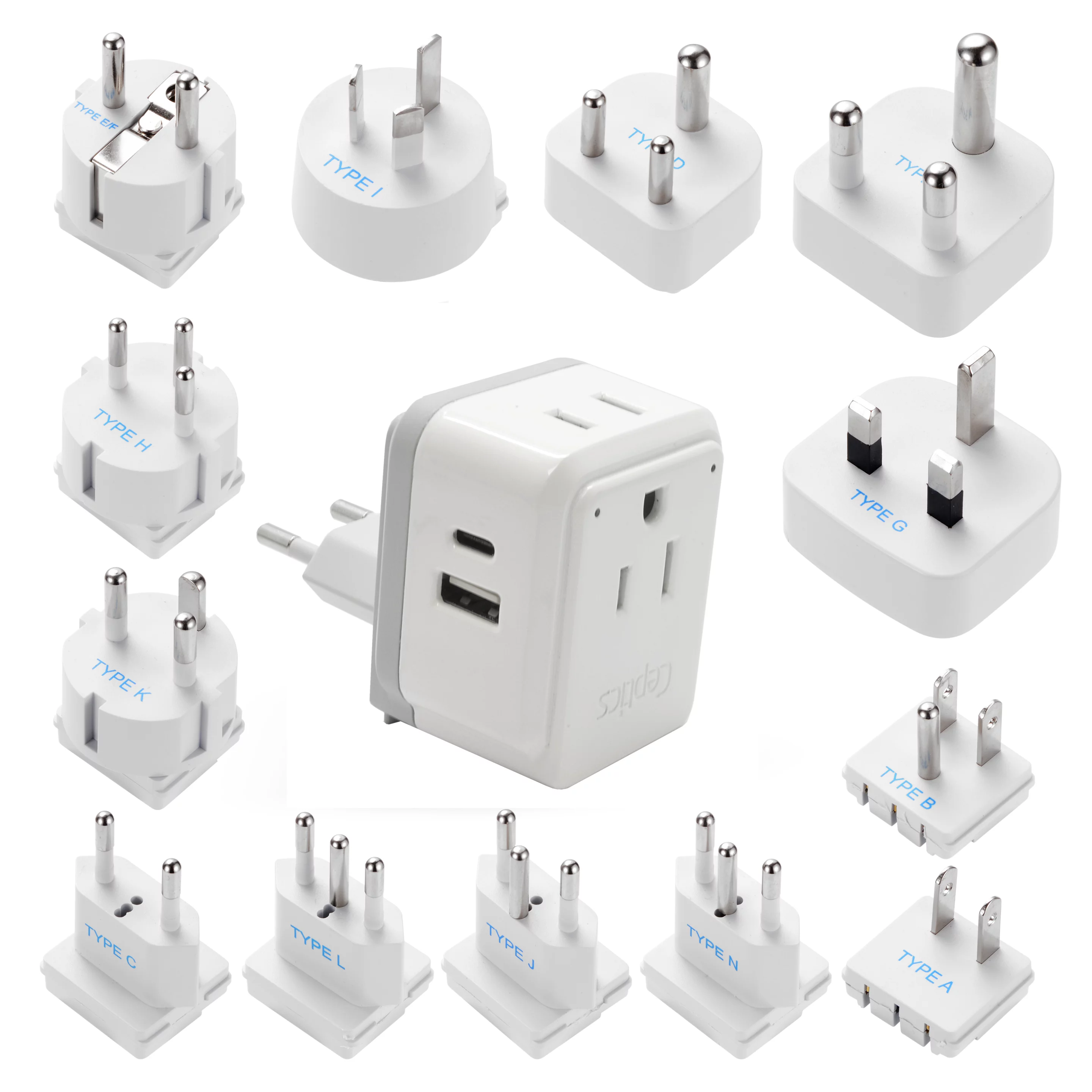 Nan-Fuze comes with 13 international connectors