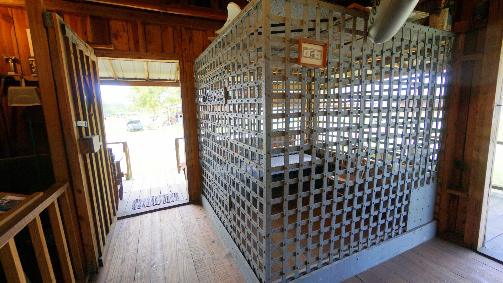Authentic 1882 Jail Reconstruction: Built in 1882 in Pine Level, Florida it's been reconstructed here on the Florida Flywheelers property